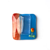 Tiny magnetic vase | Brown + Blue