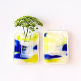 Tiny magnetic vase | Blue + Yellow