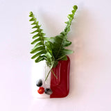 Tiny magnetic vase | Red + White