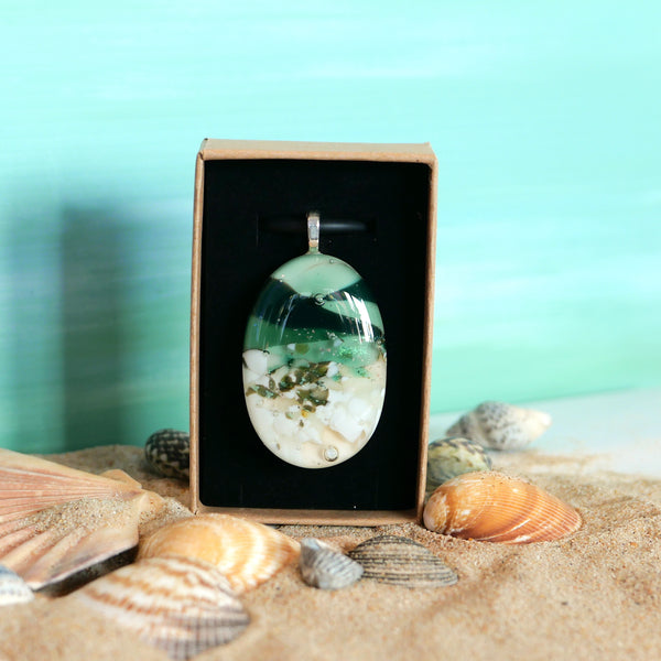 Ocean Essence | Emerald Sea - Statement pendant