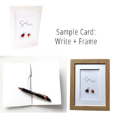 Glass Pebble Card | Beach Wanderer