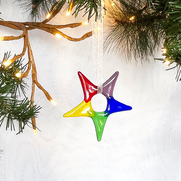 Christmas Ornament | Rainbow Star