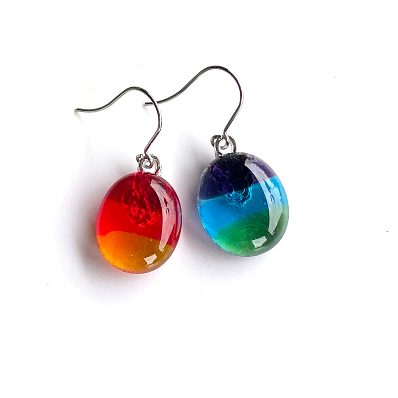 Pride  | Free to be | Rainbow drop earrings