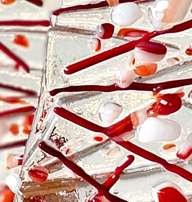 Table-top Ornament | Sprinkled Christmas Tree - red
