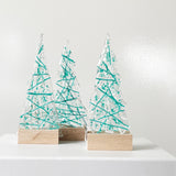 Table-top Ornament | Sprinkled Christmas Tree - Teal