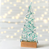 Table-top Ornament | Sprinkled Christmas Tree - Teal