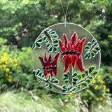 Circle Suncatcher | Sturt Desert Pea - Small