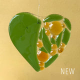 Christmas Ornament | Golden Wattle Heart