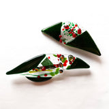 Brooch | Green + Red