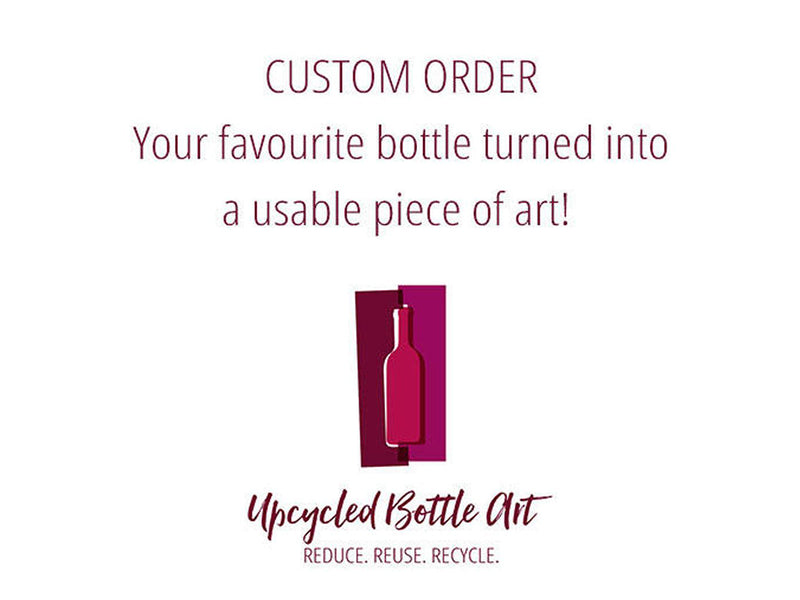 Custom Keepsake Platter - Your favourite bottle turned into a usable piece of art
