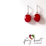 Elegant | Red - Drop earrings