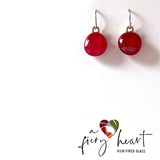 Elegant | Red - Drop earrings