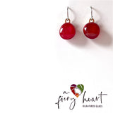 Elegant | Red - Drop earrings