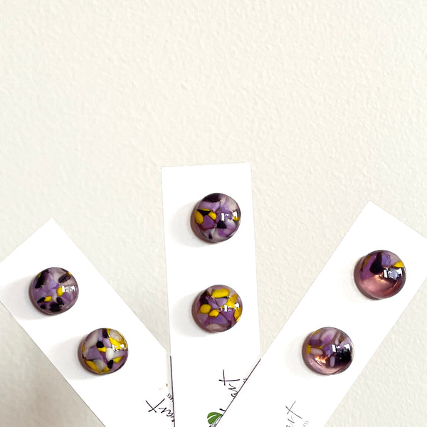 Colour Mix | Purple - Stud earrings