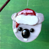 Christmas Ornament | Koala with Santa Hat