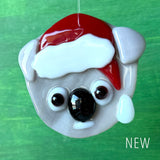 Christmas Ornament | Koala with Santa Hat