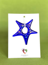 Christmas Ornament | Cobalt Blue Star