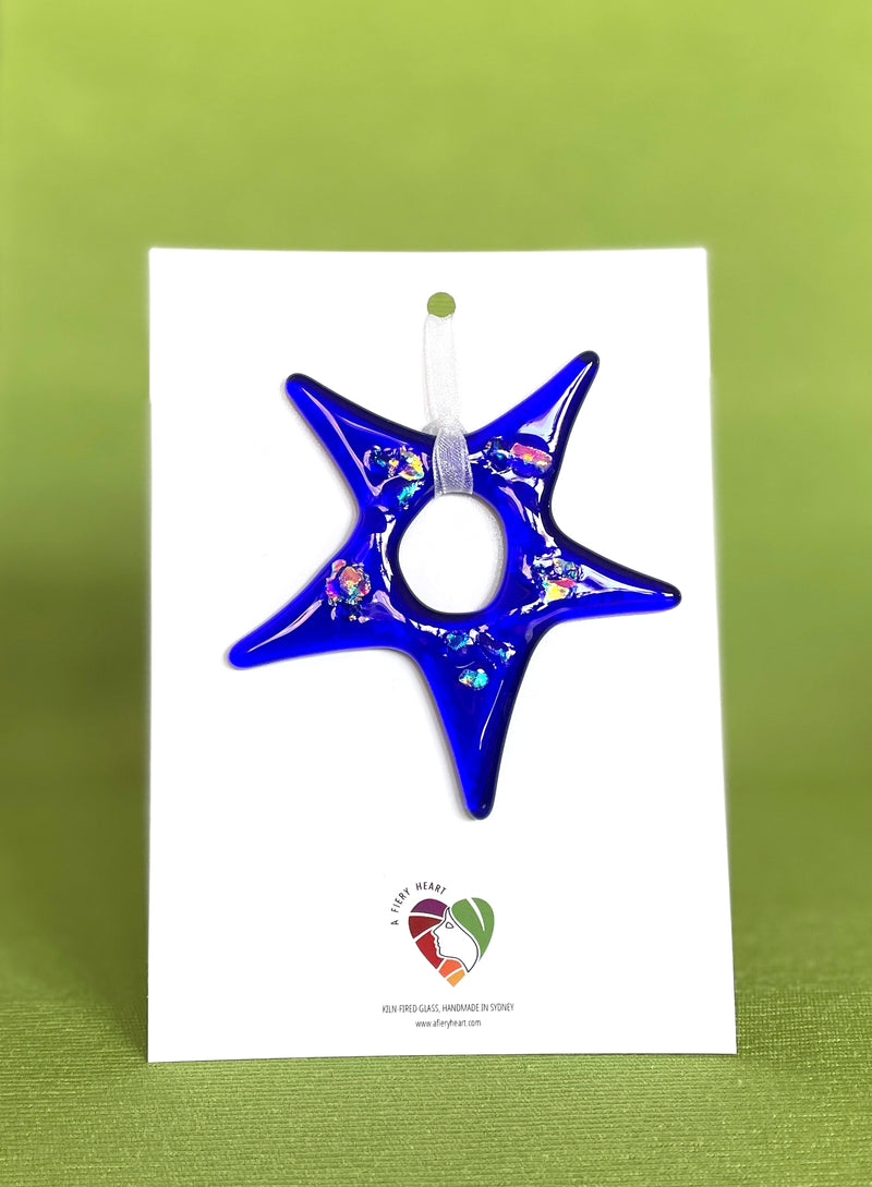 Christmas Ornament | Cobalt Blue Star