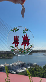 Circle Suncatcher | Sturt Desert Pea - Small