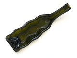 Wine bottle platter | Three-sectioned dish (brown/green)