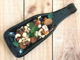 Wine bottle platter | Multifunctional dish (brown/green)