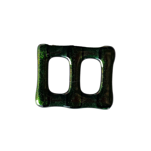 Shirt buckle + Scarf holder | Dark Shimmering Green