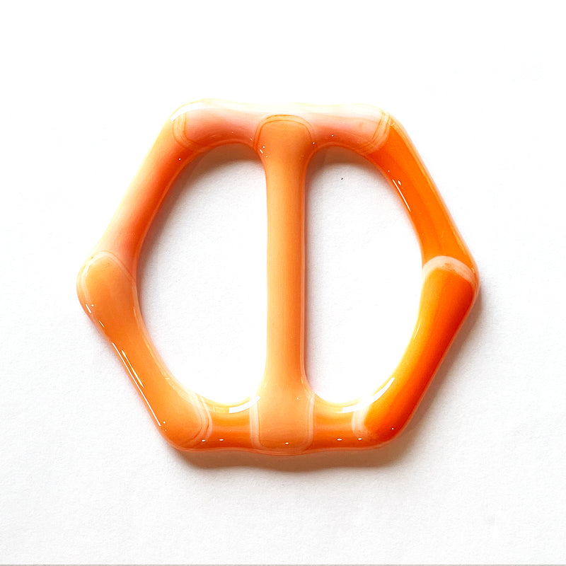 Shirt buckle + Scarf holder | Orange