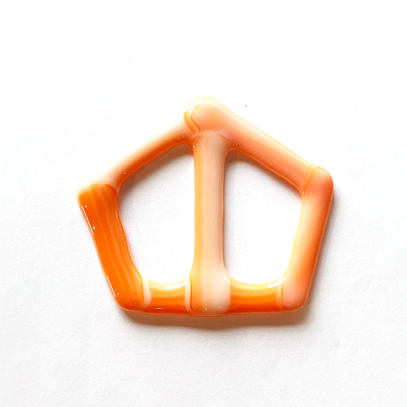 Shirt buckle + Scarf holder | Orange