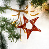 Christmas Ornament | Dark Amber Star