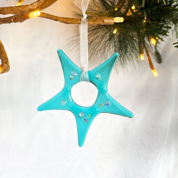 Christmas Ornament | Aquamarine Star