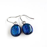 Dichro | Blue drop earrings