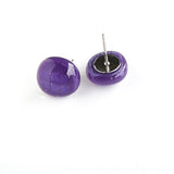 Dichro | Purple stud earrings