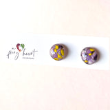 Colour Mix | Purple - Stud earrings