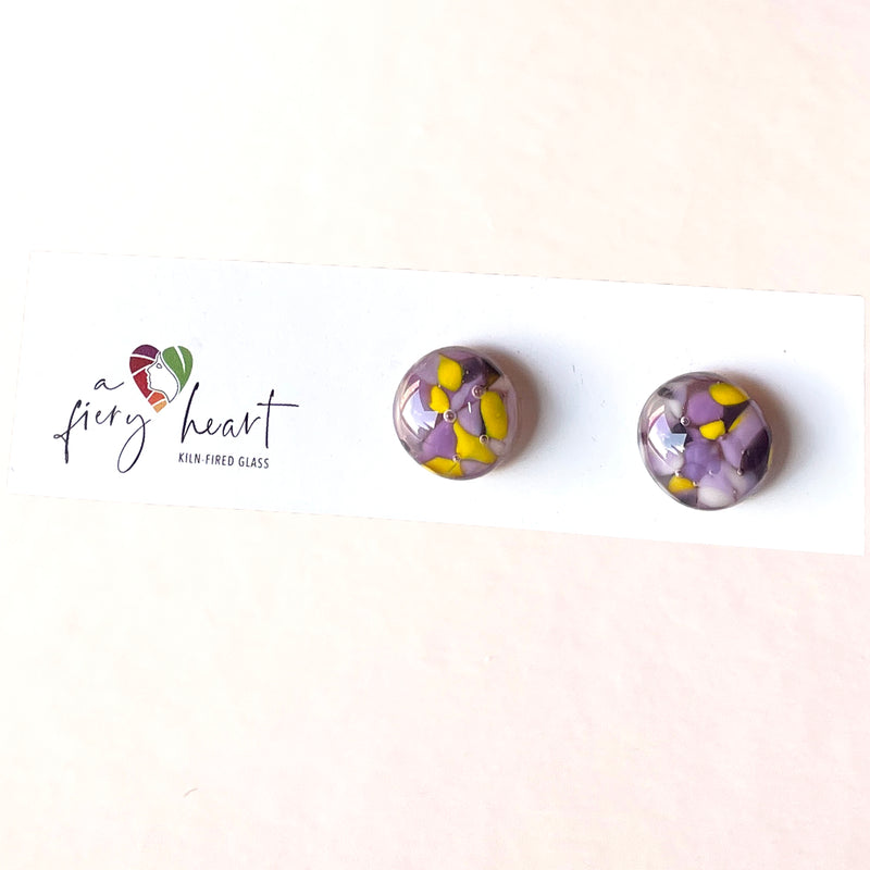 Colour Mix | Purple - Stud earrings