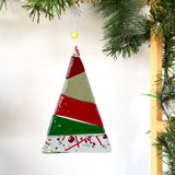 Ornament | Red, Green + White Christmas Tree (large)