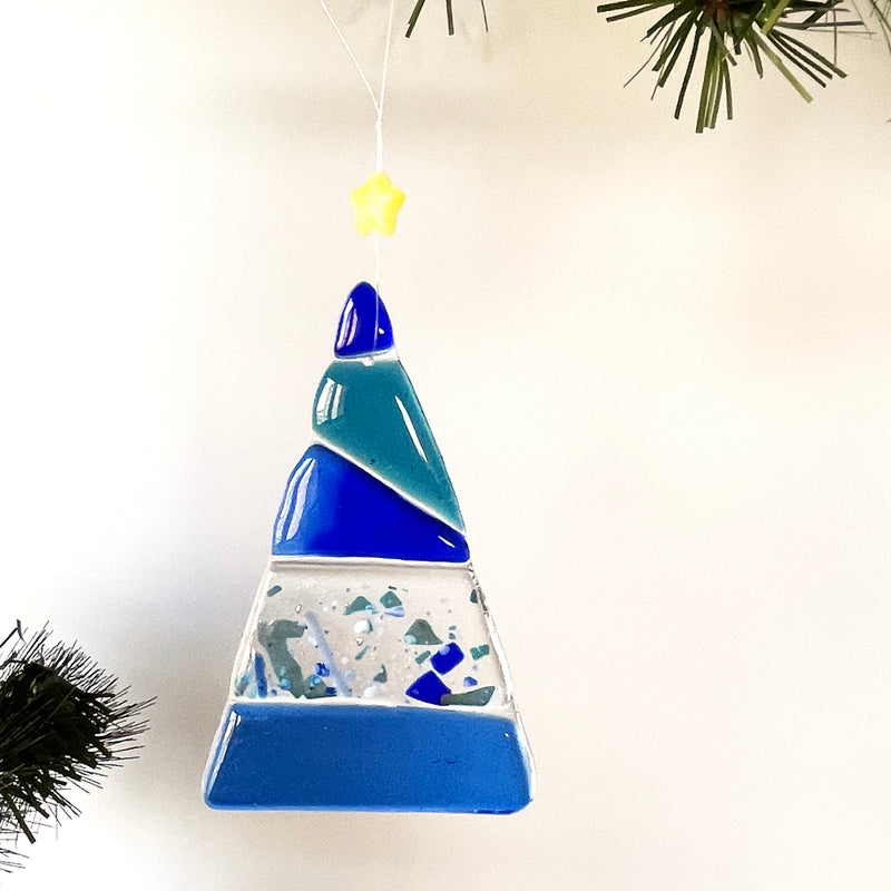 Ornament | Christmas Tree (blue, small)