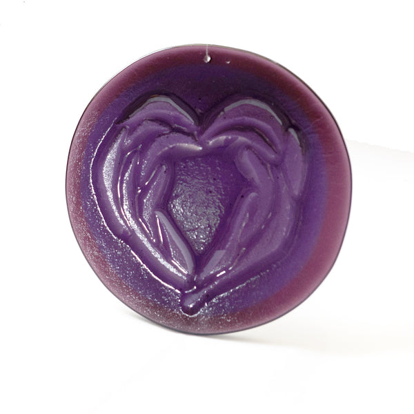 Kiln-carved Suncatcher | Purple heart