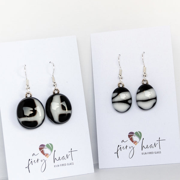 Black & White | Drop earrings - large