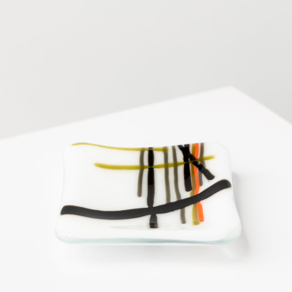 Trinket dish | Stripes on white