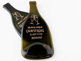 Hand-painted Wine bottle platter | "Brunch without champagne..."