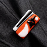 Brooch | Black Red White