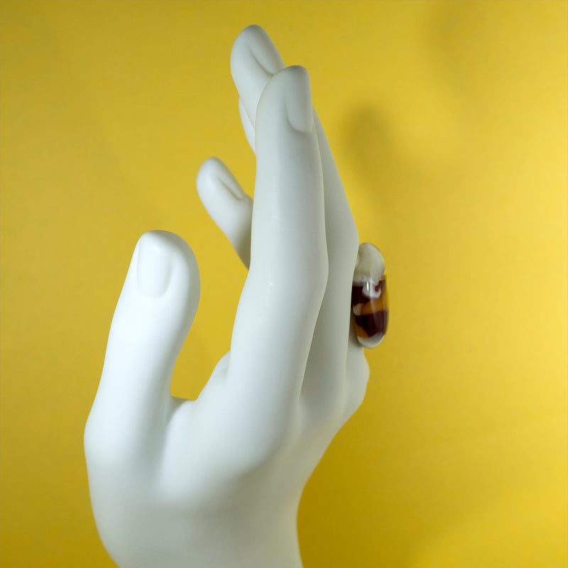 Fused Glass Statement Ring