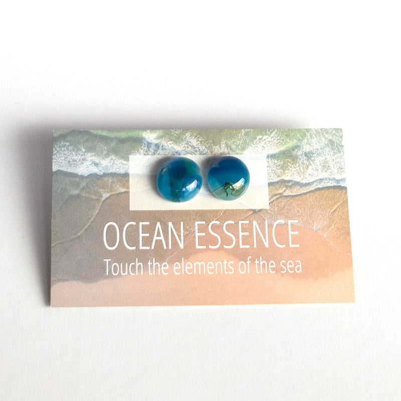 Ocean Essence | Coastal Lagoon stud earrings