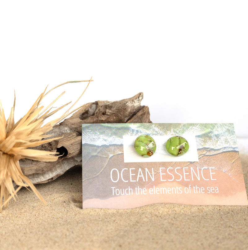 Ocean Essence | Seagrass Meadow stud earrings