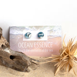 Ocean Essence Icy Shores stud earrings matching to pendant