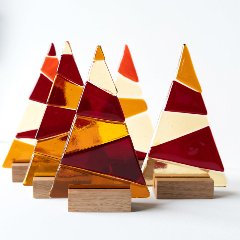Table-top Ornament | Red Christmas Tree