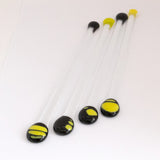 Swizzle sticks | Black + Yellow