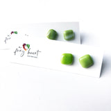Happy Colours | Mossy Green - Stud earrings