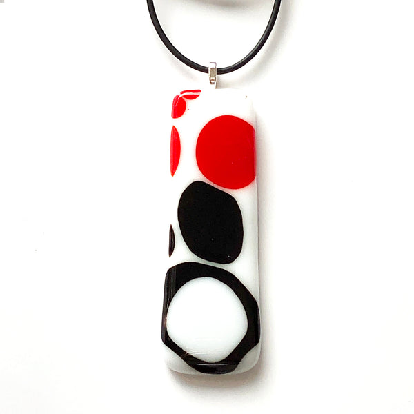 Black Red White | Pendant - Dots