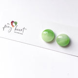 Pastels | Green - Stud earrings